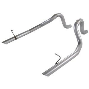 Tailpipes, 2.50" Mandrel Bent Tubing for 87-93 Ford Mustang, LX 5.0L / 86 GT 5.0L, 16 Gauge Aluminized Steel: 1 pr