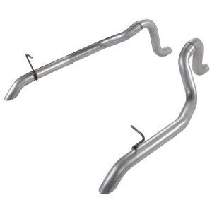 Tailpipes, 2.50" Mandrel Bent Tubing for 87-93 Ford Mustang, GT 5.0L, 16 Gauge Aluminized Steel: 1 pr