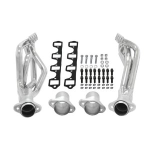 64-73 Mustang  289-302 SB Engine  V8  Long Tube Headers  1-3/4inin Primary  3in Ball-Flange Collector  16 Gauge Tubing  3/8inin Flange  Silver Ceramic Coating  409S Stainless Steel