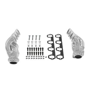 86-93 Ford  Mustang GT  LX  5.0L  V8  Shorty Headers  1-5/8in Primary  16 Gauge Tubing  3/8in Flange  Silver Ceramic Coating  CARB Certified  409S Stainless Steel