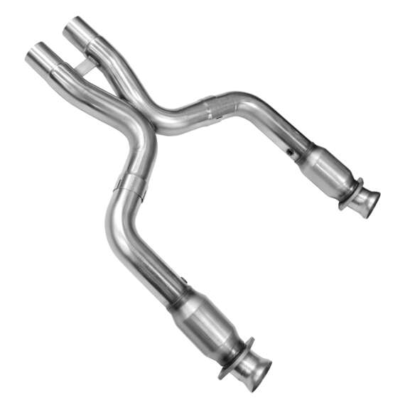 2006-2012 Ford Shelby GT-500 5.4L 4V 3 x 3 Race Catted X Stainless PipeFor: Shelby 4V - 5.4