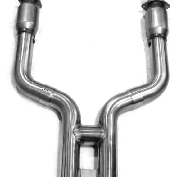 2006-2012 Ford Shelby GT-500 5.4L 4V 3 x 3 Race Catted H Stainless PipeFor: Shelby 4V - 5.4
