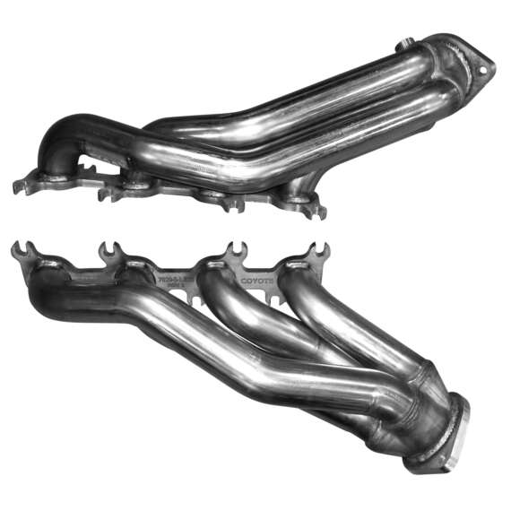 2011-2014 Ford Mustang GT 5.0L 4V and 302 Boss Edition 1 7/8 x 3 Stainless Steel Super Street Headers. Connects to Factory Cat-Pipes.