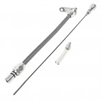 Alum/Braided GM Turbo 400 Transmission Dipstick (Bell Housing Mount)