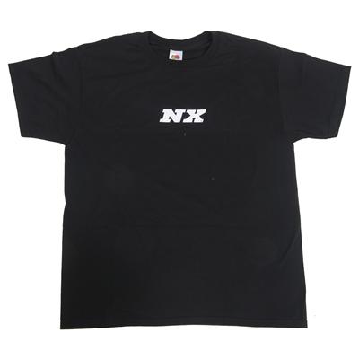 SMALL  BLACK T-SHIRT W/ WHITE NX