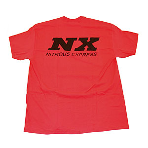 SMALL  RED T-SHIRT W/ BLACK NX