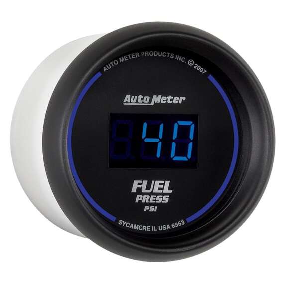 Autometer 52.4mm 1-100 PSI Black Digital Fuel Pressure Gauge - Image 4