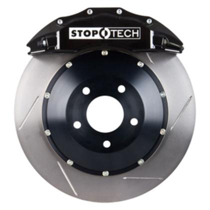 STOPTECH 07-2014 MUSTANG 380X32MM BIG BRAKE KIT - REPLACES OEM BREMBOS (BLACK 6 PISTON CALIPER - SLOTTED ROTOR)