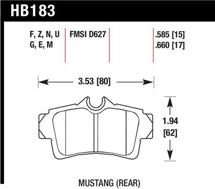 HAWK HPS Brake Pad Sets