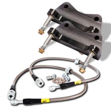 STOP-TECH 94-04 MUSTANG 355MM BIG BRAKE KIT (BLACK CALIPER - SLOTTED ZINC COATED ROTOR) - Image 2