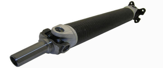 FORD 05+ Mustang GT with T56 Magnum XL 6-speed Conversion Carbon Fiber Driveshaft with OE Pinion Flange and Billet Yoke