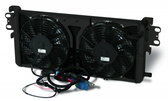 AFCO DUAL PASS HEAT EXCHANGER W/DUAL 10" FANS (BLACK THERMAL COAT)