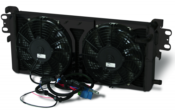 AFCO DUAL PASS HEAT EXCHANGER W/DUAL 10" FANS (BLACK THERMAL COAT)