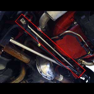 UPR 2011 MUSTANG GT CHROMOLY PANHARD BAR BRACE