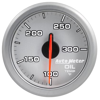 2-1/16" OIL TEMP, 100-300 °F, AIR-CORE, AIRDRIVE, SILVER