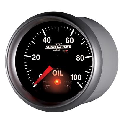 2-1/16" OIL PRESSURE, 0-100 PSI, STEPPER MOTOR, SPORT-COMP II - Image 3