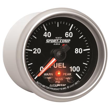 2-1/16" FUEL PRESSURE, 0-100 PSI, STEPPER MOTOR, SPORT-COMP II - Image 3