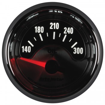 2-1/16" OIL TEMPERATURE, 140-300 °F, AIR-CORE, AMERICAN MUSCLE - Image 4