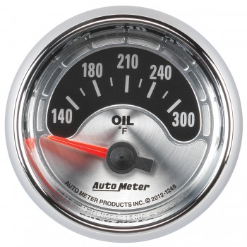 2-1/16" OIL TEMPERATURE, 140-300 °F, AIR-CORE, AMERICAN MUSCLE