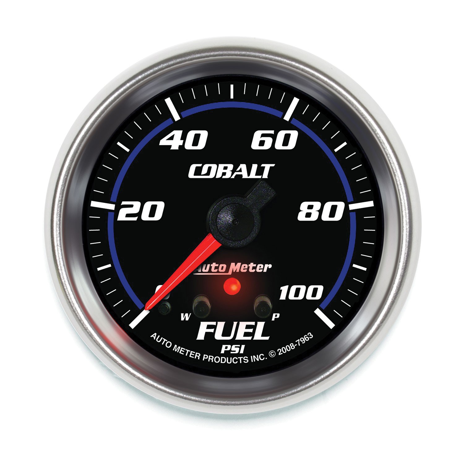 2-5/8" FUEL PRESSURE, 0-100 PSI, STEPPER MOTOR, COBALT