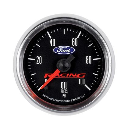 2-1/16" OIL PRESSURE, 0-100 PSI, STEPPER MOTOR, FORD RACING
