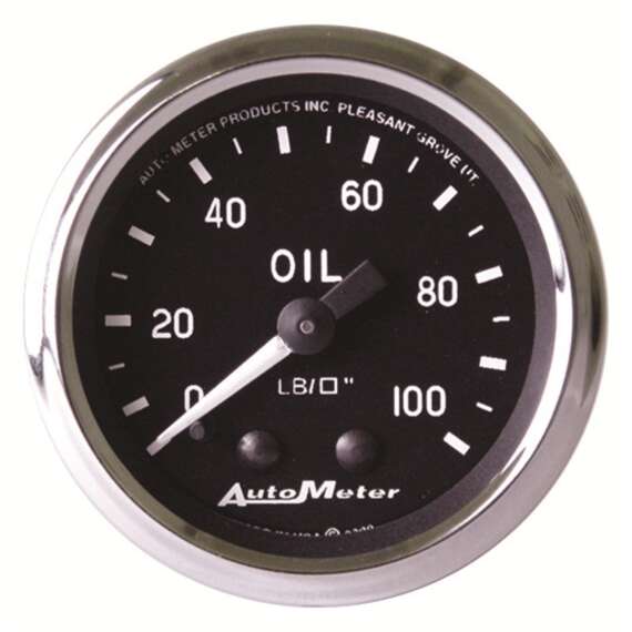 2-1/16" OIL PRESSURE, 0-100 PSI, MECHANICAL, COBRA
