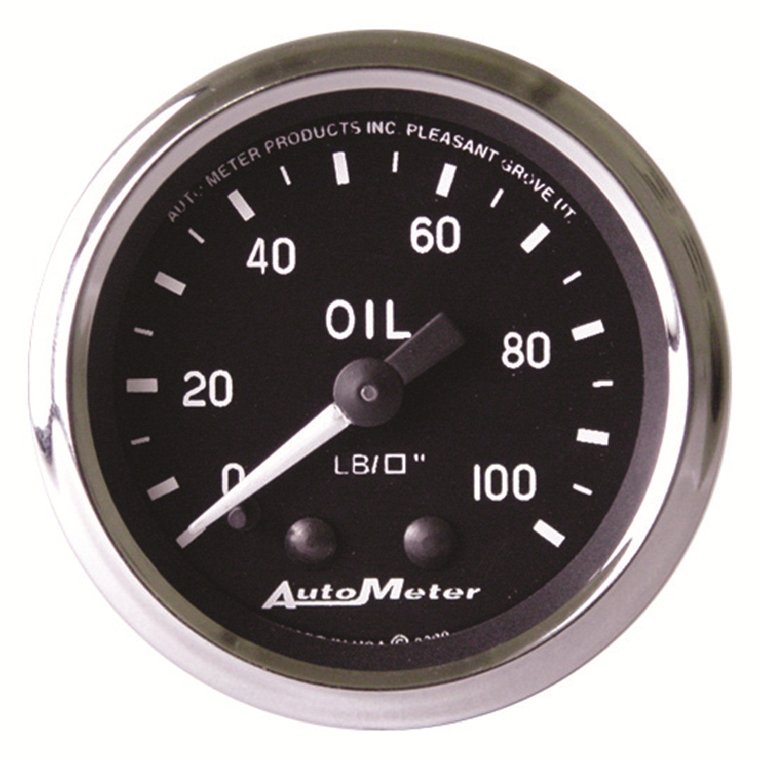 2-1/16" OIL PRESSURE, 0-100 PSI, MECHANICAL, COBRA