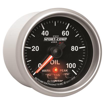 2-1/16" OIL PRESSURE, 0-100 PSI, STEPPER MOTOR, SPORT-COMP II - Image 7