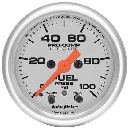 2-1/16" FUEL PRESSURE, 0-100 PSI, STEPPER MOTOR, ULTRA-LITE