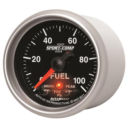 2-1/16" FUEL PRESSURE, 0-100 PSI, STEPPER MOTOR, SPORT-COMP II - Image 4