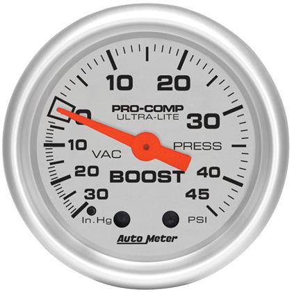 2-1/16" BOOST/VACUUM, 30 IN HG/45 PSI, MECHANICAL, ULTRA-LITE
