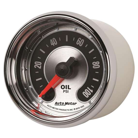 Autometer American Muscle 52mm Full Sweep Electric 0-100 PSI Oil Pressure Gauge - Image 2