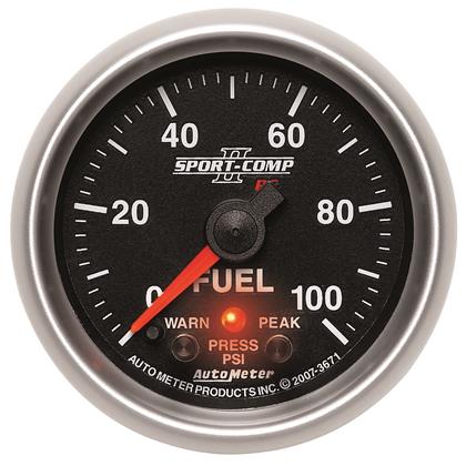 2-1/16" FUEL PRESSURE, 0-100 PSI, STEPPER MOTOR, SPORT-COMP II