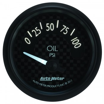 2-1/16" OIL PRESSURE, 0-100 PSI, AIR-CORE, GT