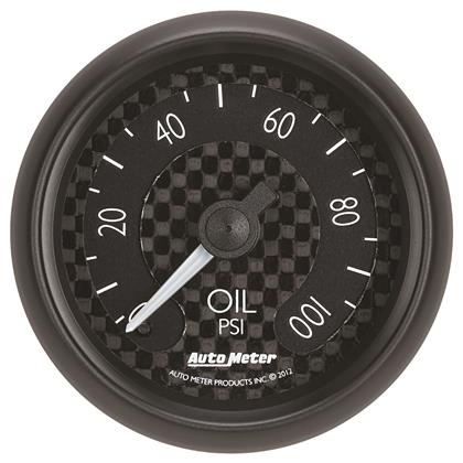 2-1/16" OIL PRESSURE, 0-100 PSI, MECHANICAL, GT