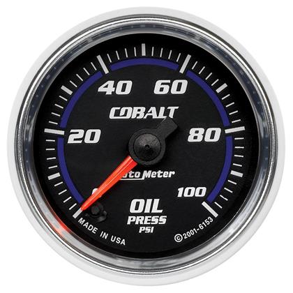 2-1/16" OIL PRESSURE, 0-100 PSI, STEPPER MOTOR, COBALT