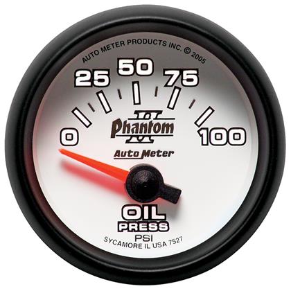 2-1/16" OIL PRESSURE, 0-100 PSI, AIR-CORE, PHANTOM II - Image 3
