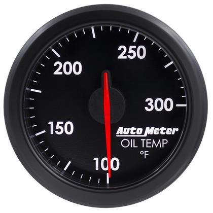2-1/16" OIL TEMP, 100-300 °F, AIR-CORE, AIRDRIVE, BLACK
