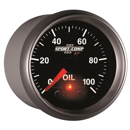 2-1/16" OIL PRESSURE, 0-100 PSI, STEPPER MOTOR, SPORT-COMP II - Image 8