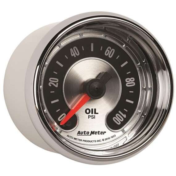 Autometer American Muscle 52mm Full Sweep Electric 0-100 PSI Oil Pressure Gauge - Image 5