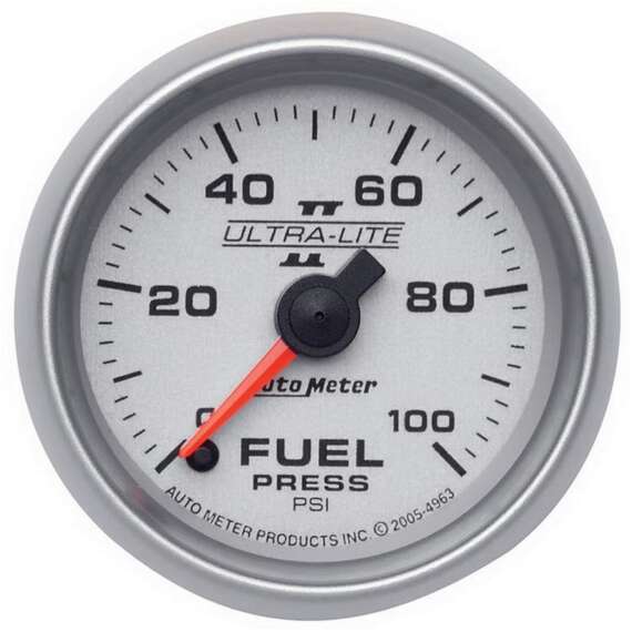 2-1/16" FUEL PRESSURE, 0-100 PSI, STEPPER MOTOR, ULTRA-LITE II