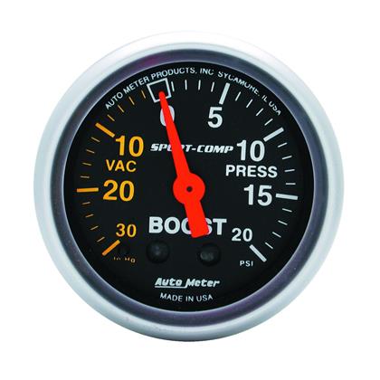 2-1/16" BOOST/VACUUM, 30 IN HG/20 PSI, MECHANICAL, SPORT-COMP