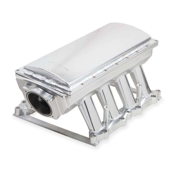 SNIPER EFI FABRICATED RACE SERIES INTAKE MANIFOLD - 2011-2019 FORD 5.0L COYOTE - SILVER