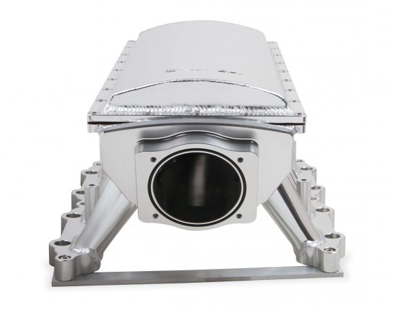 SNIPER EFI FABRICATED RACE SERIES INTAKE MANIFOLD - 2011-2019 FORD 5.0L COYOTE - SILVER