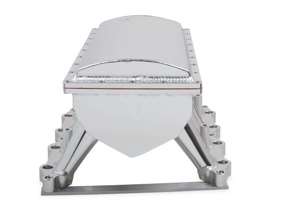 SNIPER EFI FABRICATED RACE SERIES INTAKE MANIFOLD - 2011-14 FORD 5.0L COYOTE - SILVER - Image 4