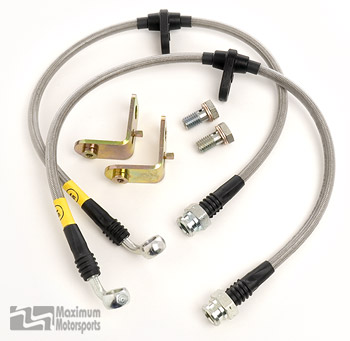 Stainless Steel Brake Hose Kit, 2005-2014 Mustang, GT500, Boss 302, Boss 302LS, front