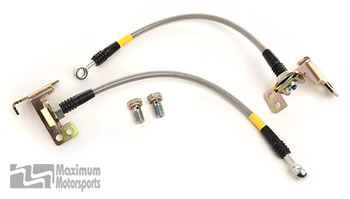 Stainless Steel Brake Hose Kit, 2005-2014 Mustang, GT500, Boss 302, Boss 302LS, rear